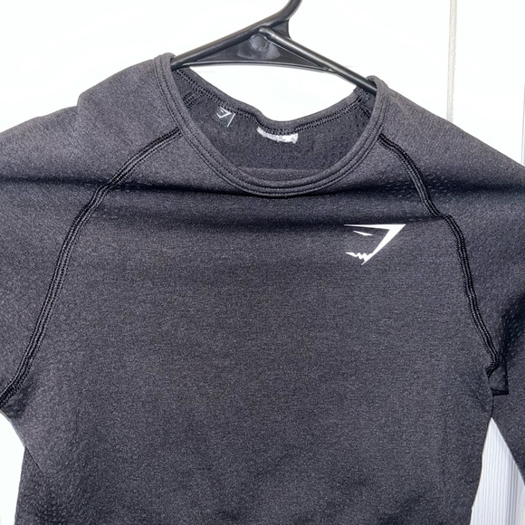 VITAL SEAMLESS 2.0 LONG SLEEVE CROP TOP GYMSHARK - Picture 4 of 13